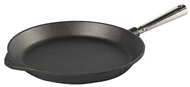 Bratpfanne 26 cm. Edelstahlgriff. Auf allen Herdarten, Ofen, Grill & offenem Feuer einsetzbar im Sale